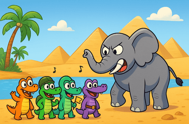 Comptine Ah les crocodiles 🐊 pour enfants