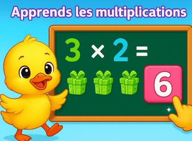 Jeu Jeu de multiplication × pour enfants