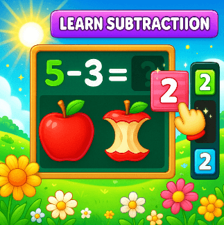 Jeu Jeu de soustraction − pour enfants