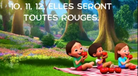 Comptine 1, 2, 3, Nous Irons au Bois 🍒 pour enfants