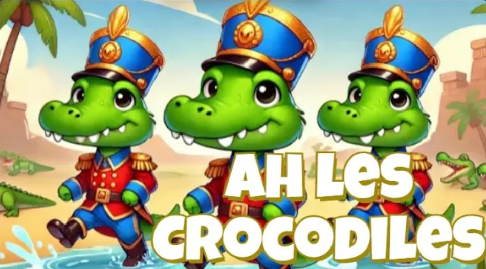 Comptine Ah les Crocodiles pour enfants