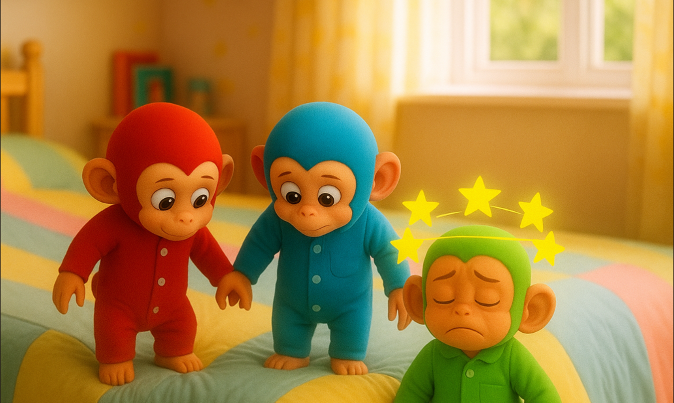 Comptine Cinq Petits Singes 🙈 Vidéo pour bébé 🙈 pour enfants